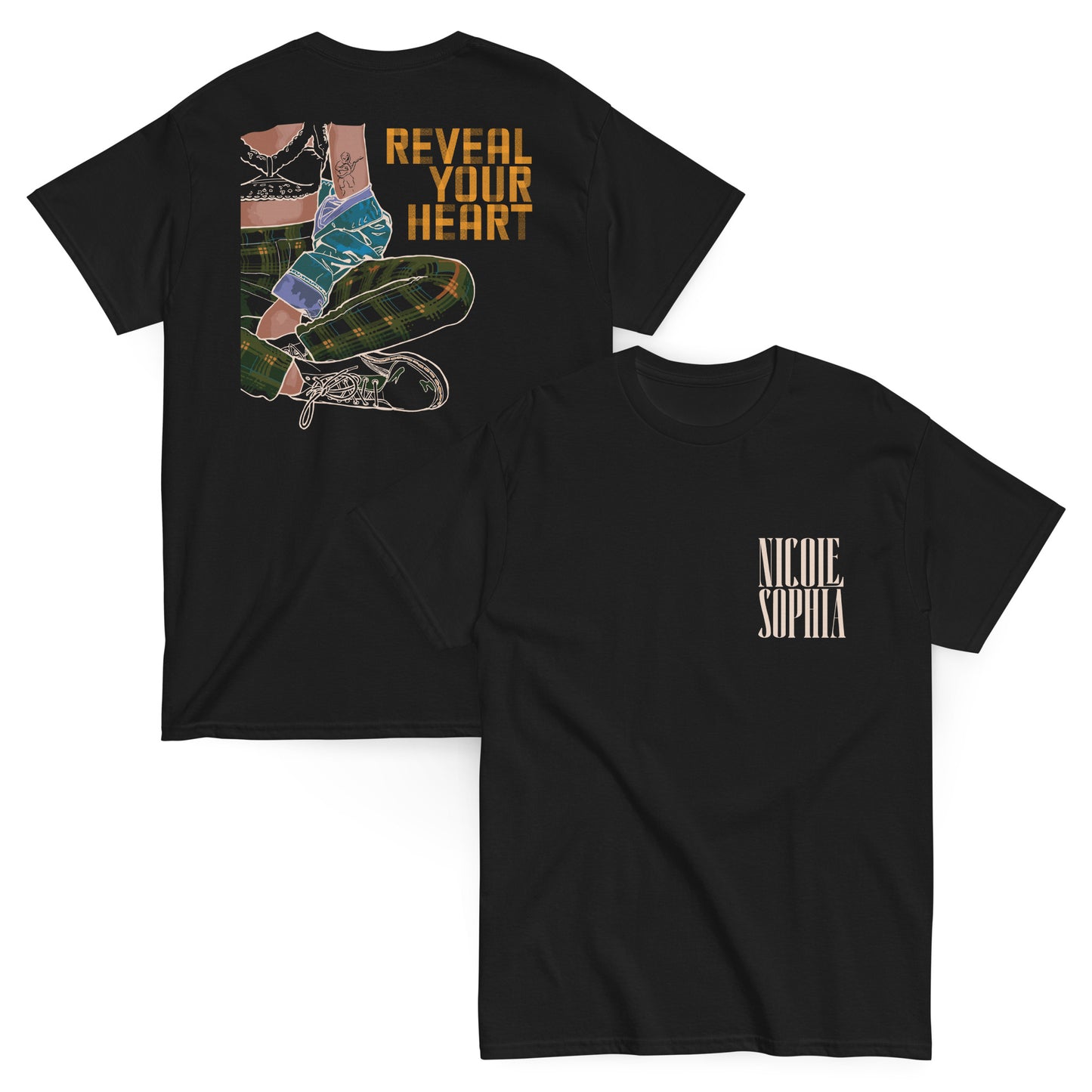 Nicole Sophia Reveal Your Heart Graphic Unisex Tee