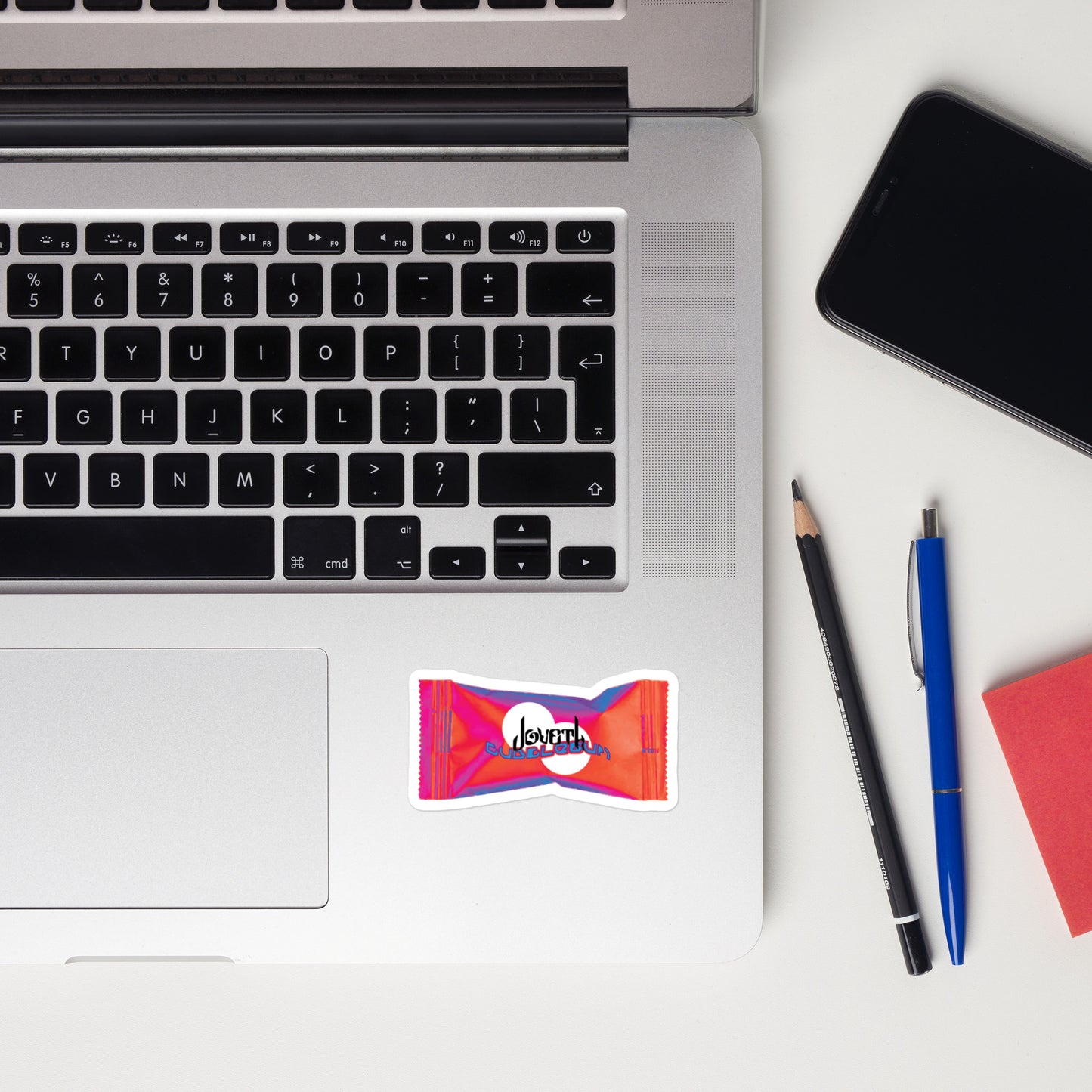 Joveth Bubblegum Wrapper Sticker (3"x1.6")