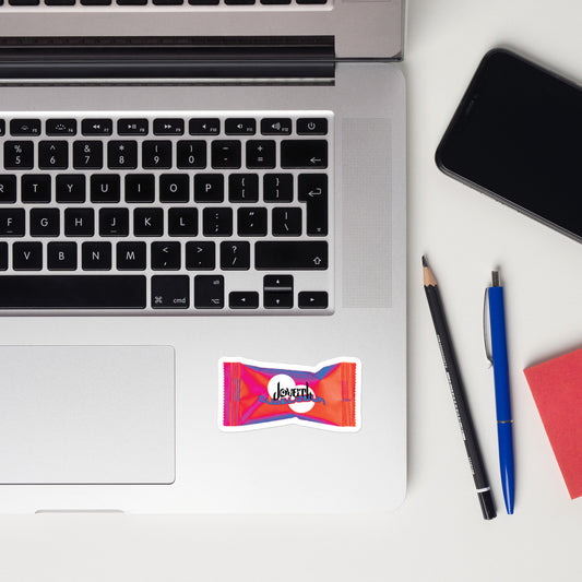 Joveth Bubblegum Wrapper Sticker (3"x1.6")