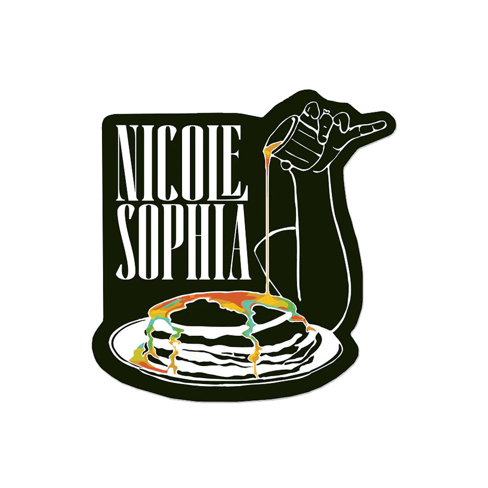 Nicole Sophia Pancakes and Rainbow Syrup Sticker