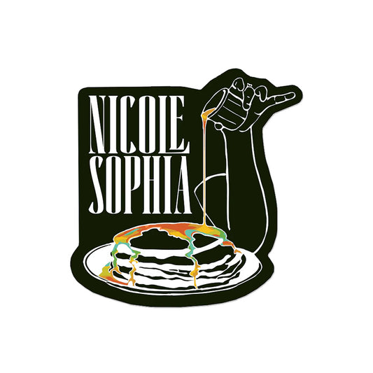 Nicole Sophia Pancakes and Rainbow Syrup Sticker