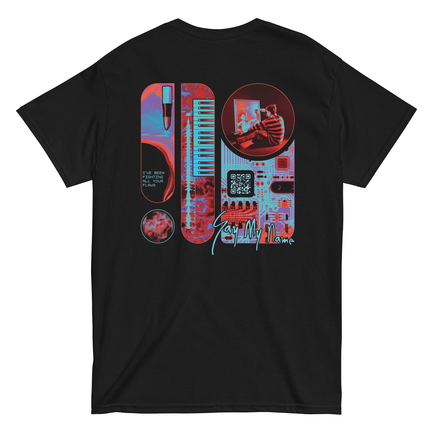 Joveth Say My Name T-Shirt (Double-Sided, Black)
